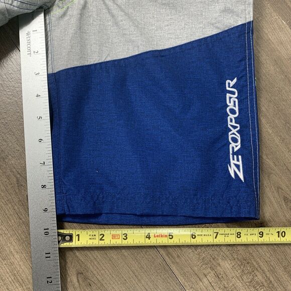 ZeroXposur Youth Swim Trunk Surf Shorts Size M - 10 / 12 Neon Lime R50450 NEW - Picture 4 of 11